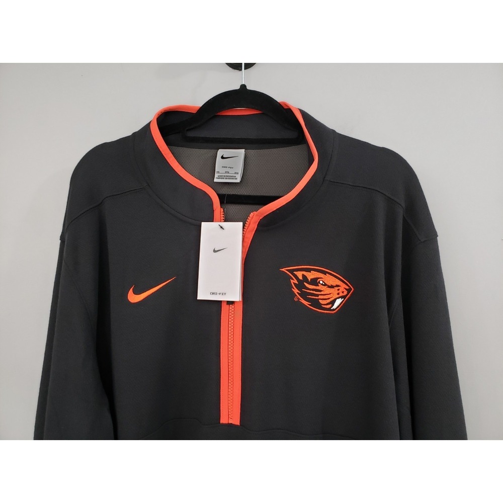 NEW SIZE MENS 4XL - Nike Oregon State Beavers quarter zip pullover long sleeve - Picture 2 of 6